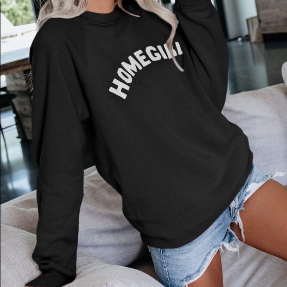 NEW HOMEGIRL Oversized Sweatshirt Graphic S-5X - Picture 2 of 3
